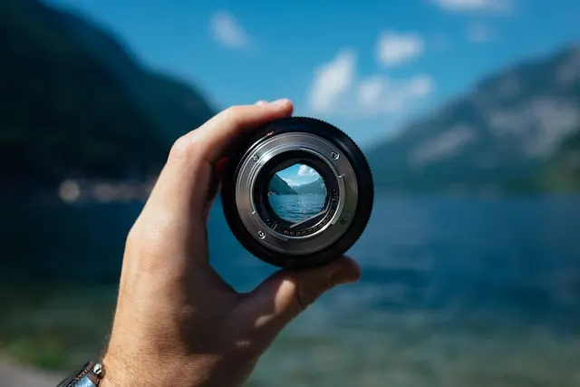 Photo of a lens