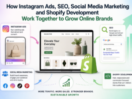 How Instagram Ads, SEO, Social Media Marketing and Shopify Development Work Together to Grow Online Brands How Instagram Ads, SEO, Social Media Marketing and Shopify Development Work Together to Grow Online Brands