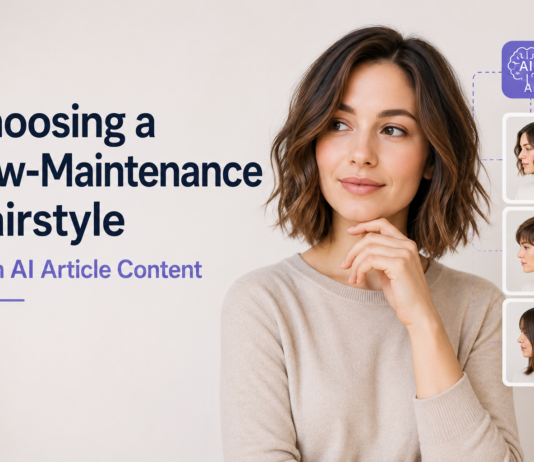 Choosing a Low-Maintenance Hairstyle With AI Article Content Hairstyle With AI Article Content