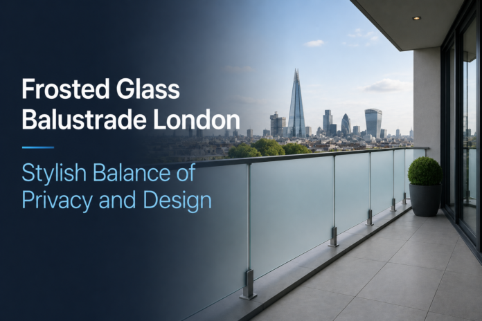 Frosted Glass Balustrade London