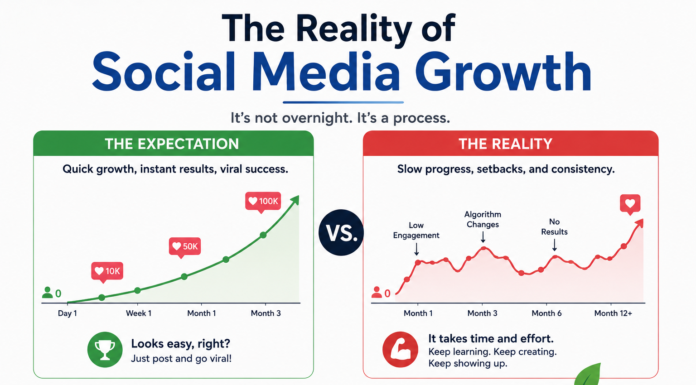 The Reality of Social Media Growth Social Media Growth