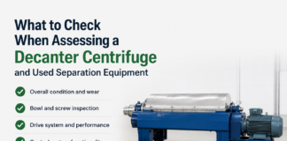 What to Check When Assessing a Decanter Centrifuge and Used Separation Equipment Assessing a Decanter Centrifuge and Used Separation Equipment