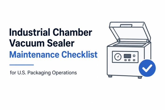 Industrial Chamber Vacuum Sealer Maintenance Checklist