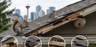Squirrels, Birds and Wasps on Your Calgary Roof: What They Damage and How to Fix It Right Calgary Roof
