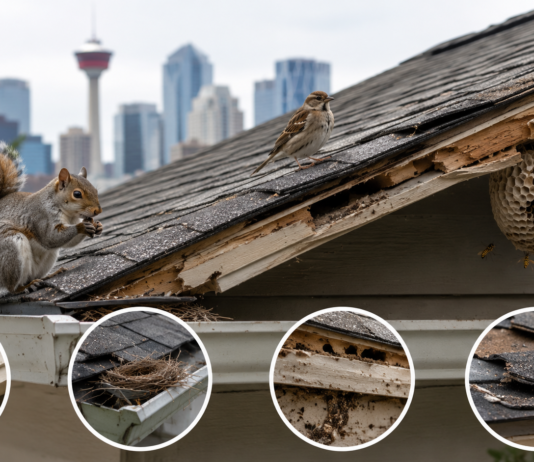 Squirrels, Birds and Wasps on Your Calgary Roof: What They Damage and How to Fix It Right Calgary Roof