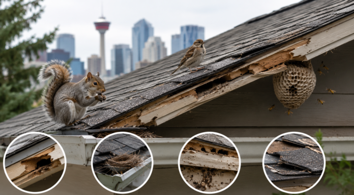 Squirrels, Birds and Wasps on Your Calgary Roof: What They Damage and How to Fix It Right Calgary Roof