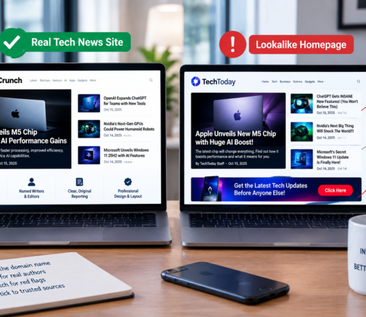 How to Tell Real Tech News Sites From Lookalike Homepages Real Tech News Sites