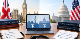 Court Reporting in the UK vs the US: What International Legal Teams Need to Know Court Reporting in the UK vs the US