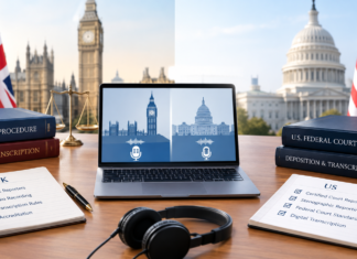 Court Reporting in the UK vs the US: What International Legal Teams Need to Know Court Reporting in the UK vs the US