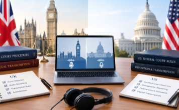 Court Reporting in the UK vs the US: What International Legal Teams Need to Know Court Reporting in the UK vs the US