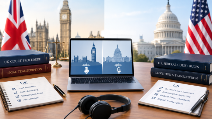 image Court Reporting in the UK vs the US