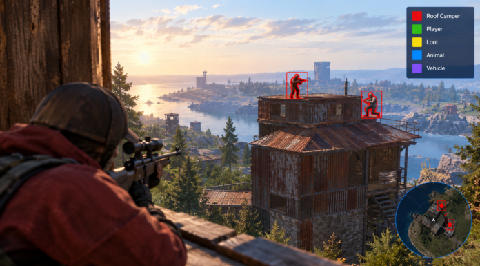 Rust Cheats Make Roof Campers Easier to Spot Rust Cheats Make Roof Campers