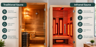 Traditional or Infrared Indoor Sauna? How to Compare the Experience and Installation Needs Traditional or Infrared Indoor Sauna