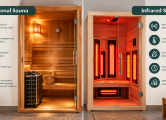 Traditional or Infrared Indoor Sauna? How to Compare the Experience and Installation Needs Traditional or Infrared Indoor Sauna